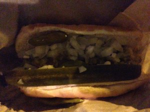 Hot Dog from Nicky's 6142 S. Archer Ave., Chicago