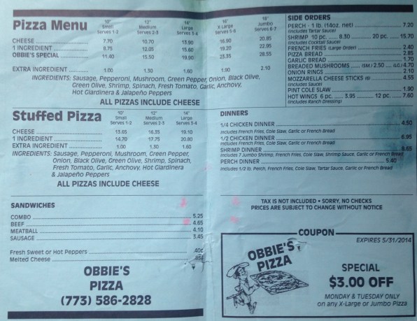 Obbie's menu 2