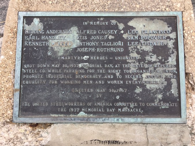 Memorial Day Massacre Marker - United Steelworkers Local 1033 Meeting Hall - Avenue O, Chicago