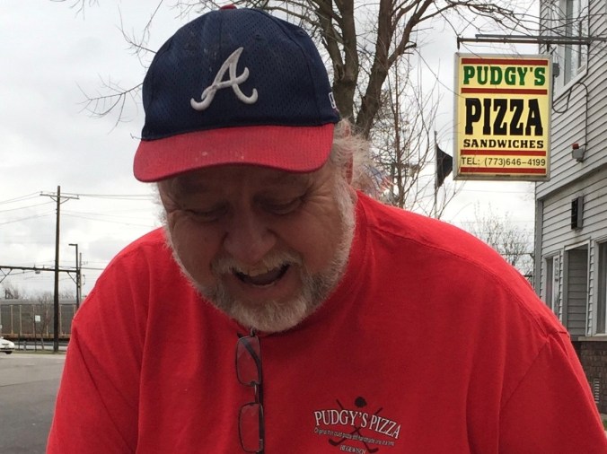 Bob Outside of Pudgy's - Pudgy's Pizza, Hegewisch - Chicago Pizza Hound