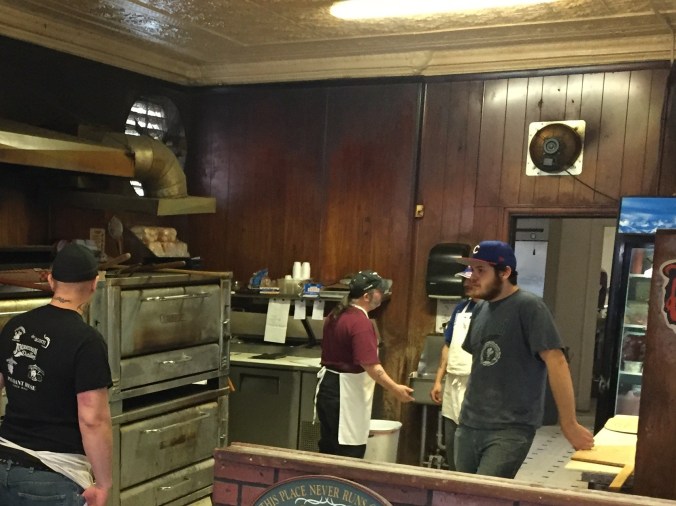 Kitchen Staff at Pudgy's Pizza, Hegewisch, March 2017