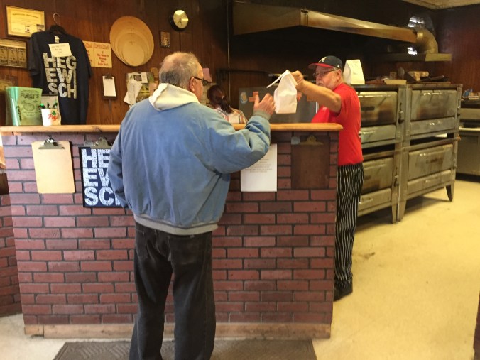 Bob with Customer - Pudgy's Pizza, Hegewisch - Chicago Pizza Hound