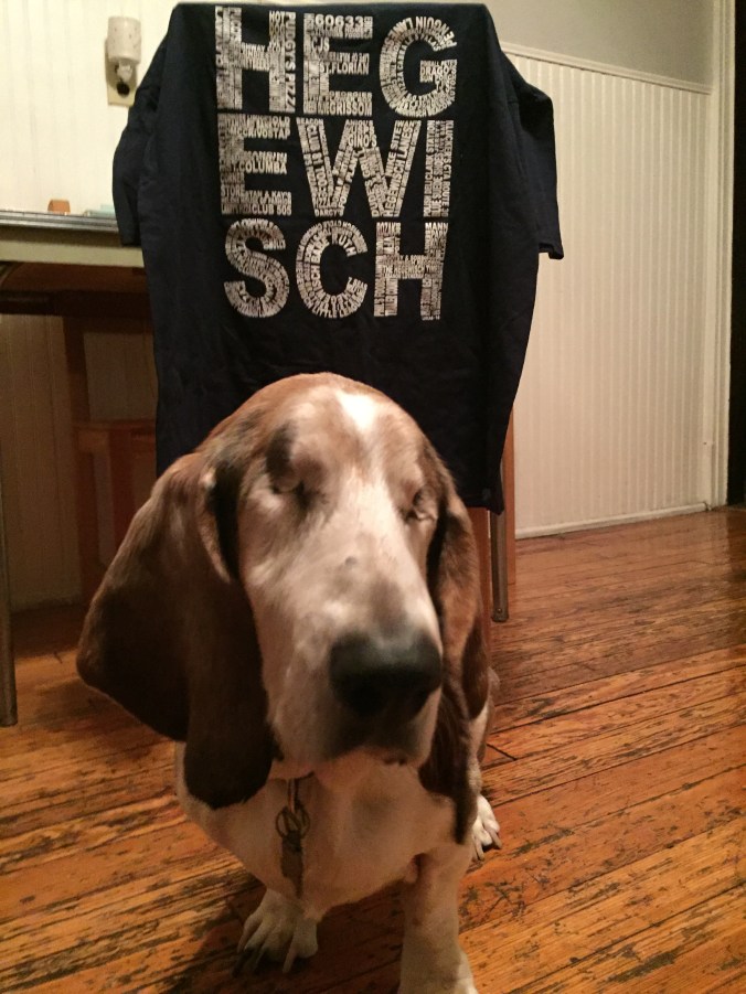 Ernie the Chicago Pizza Hound His Hegewisch Shirt - Pudgy's Pizza, Hegewisch - Chicago Pizza Hound