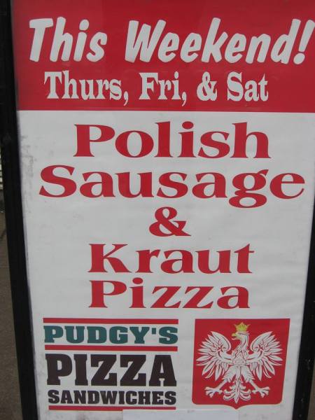Pudgy's Polish &amp; Kraut Pizza