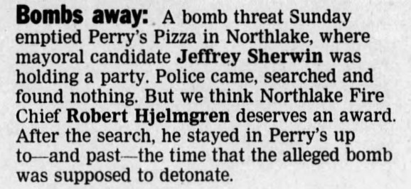 Perry's Pizza Joynt, Nortlake - Chicago Pizza Hound