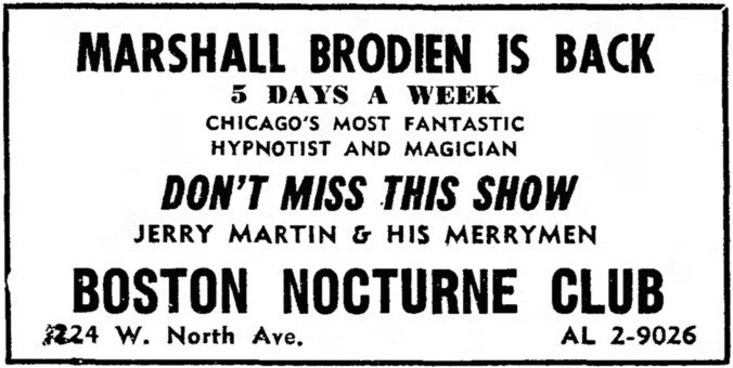 Supper Clubs, Nightclubs, and Lounges - Chicago Pizza Hound
