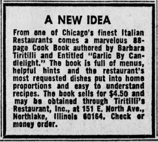 Perry's Pizza Joynt, Northlake, Illinois - Chicago Pizza Hound - Tiritilli's