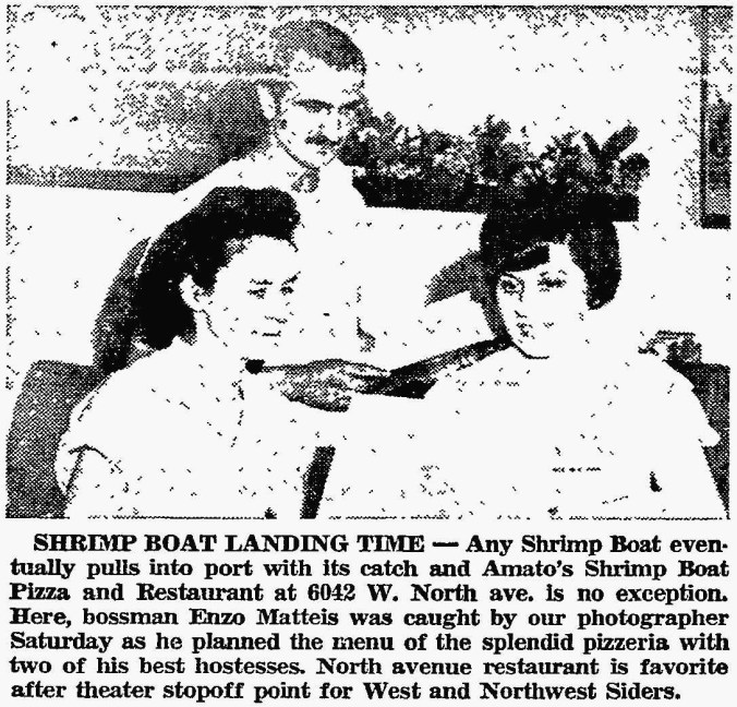 Shrimp Boat Landing Time, with Enzo Matteis, Amato's Shrimp Boat, 6042 W. North Ave. - The Garfieldian,