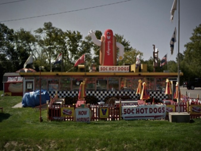 Scooby's Hot Dogs (Solly's Trolley?), 1020 North Ave., West Chicago - Google Street View