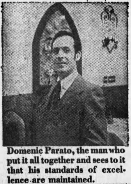 Domenic Parato, Owner of Amato's - Chicago Tribune, November 10, 1979