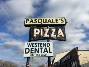 Pasquale's Pizza Sign, 16th Street, Indianapolis