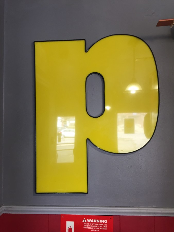 Letter From Old Sign - Pasquale's Pizza