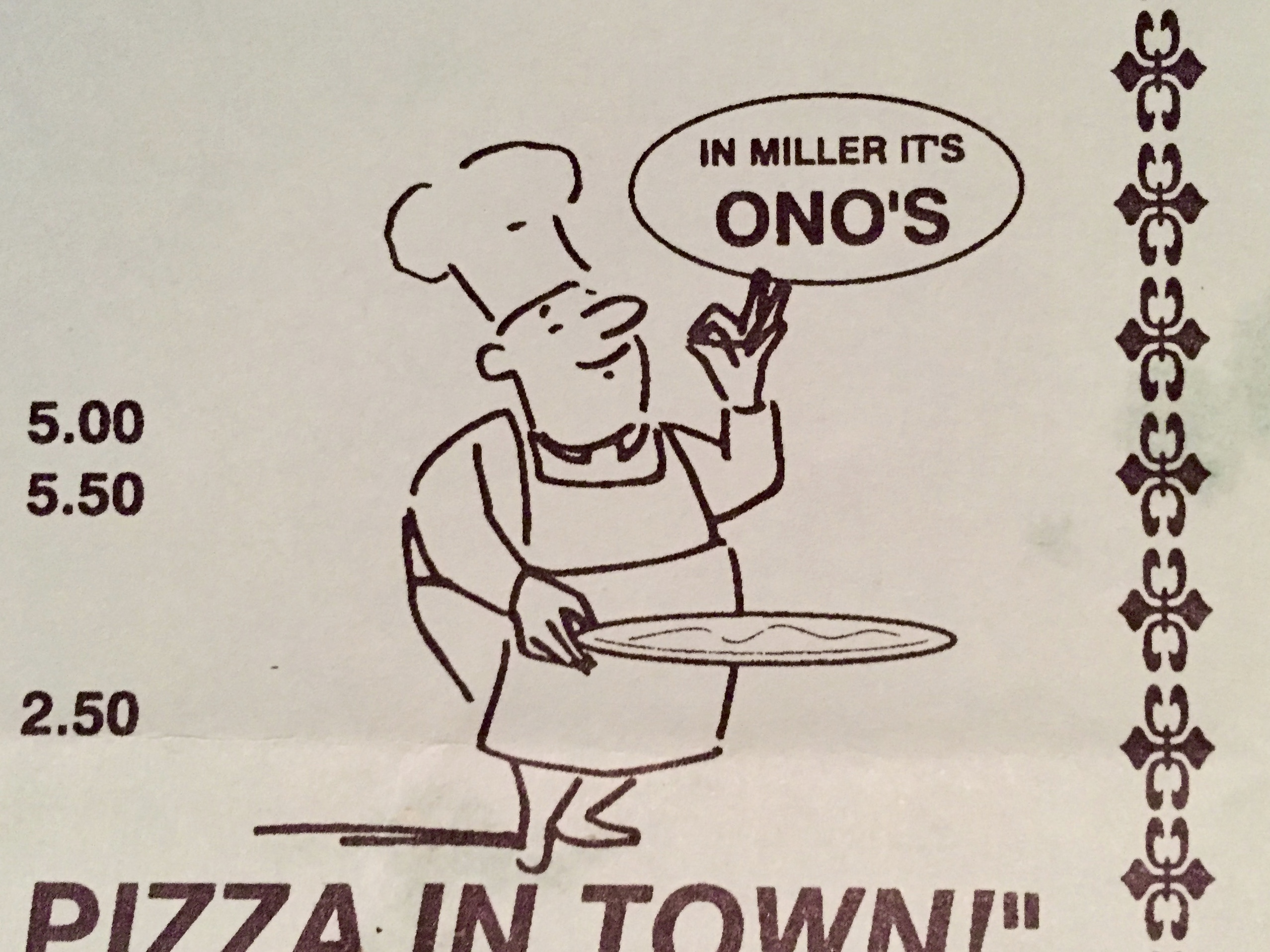 In Miller It's Ono's - Ono's & Jo's - December 2014