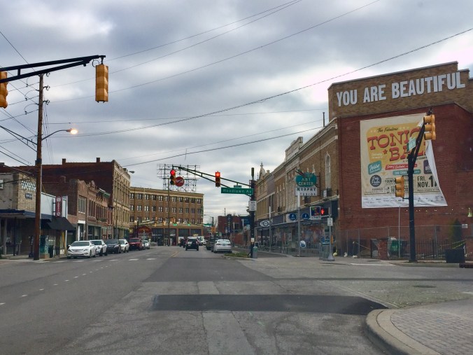 Entering Fountain Square, Indy - Viriginia Ave. at Woodlawn Ave